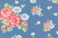 A Cat Named Stitch June Floral in Sky Blue
