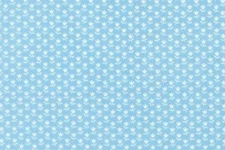 A Cat Named Stitch June Floral in Sky Blue