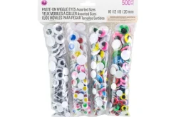 Adhesive Wiggle Eyes – 25mm – 12pc.- Green Dragon