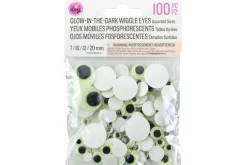 Adhesive Wiggle Eyes – 25mm – 12pc.- Green Dragon