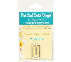 Adjustable Slide Buckle 1-inch Silver – 1 ct  #PSB223