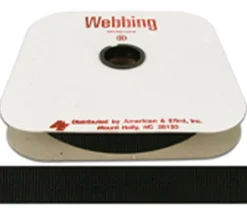 A&E Polypropylene Webbing Black – 1-inch