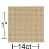 Aida Cloth 14 Count Taupe, 15-inches by 18-inches. EBL85061