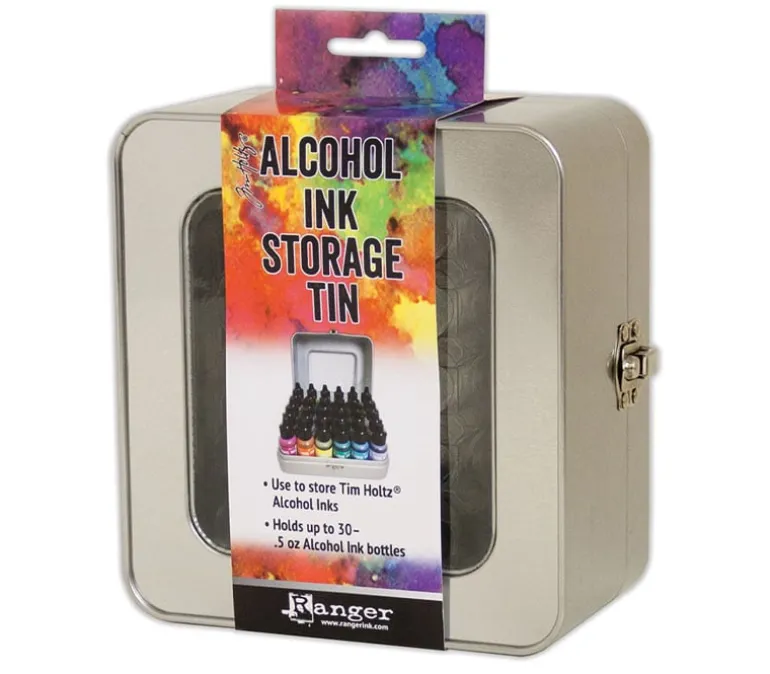 Alcohol Ink Storage Tin – Portable Organizer for Ink Bottles & Tools