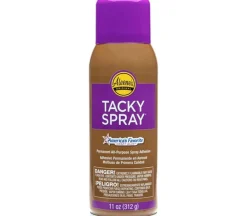 Aleenes Crystal Clear Tacky Spray Adhesive – 11-ounce