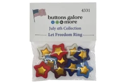 All American Stars Novelty Buttons