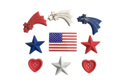 All American Stars Novelty Buttons