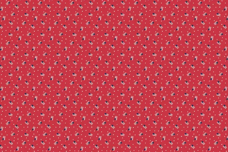 Americana Basics by Riley Blake Patriotic Swiss Dot on White