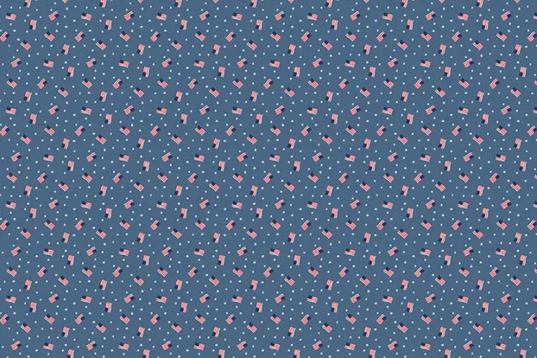 Americana Basics by Riley Blake Patriotic Swiss Dot on White