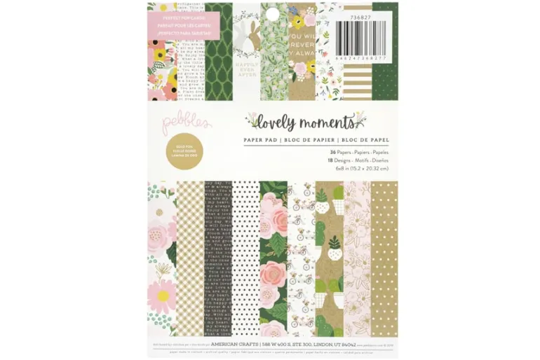 American Crafts Paper Pad – 12″X12″ – April And Ivy