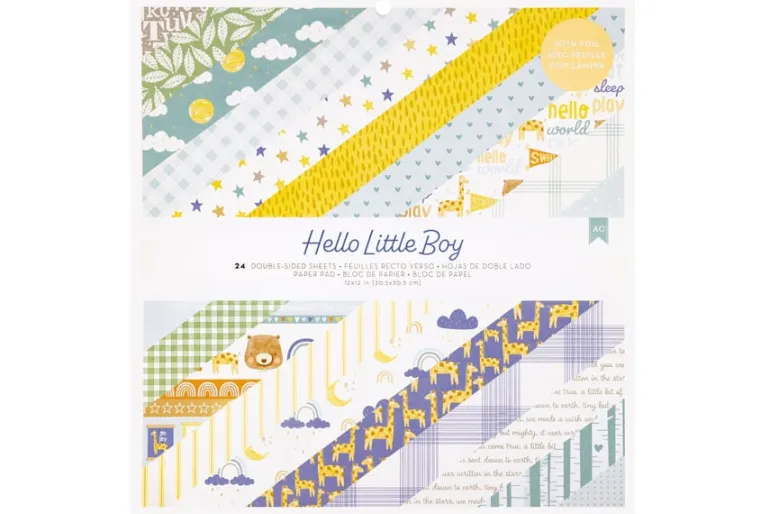 American Crafts Paper Pad – 12″X12″ – April And Ivy