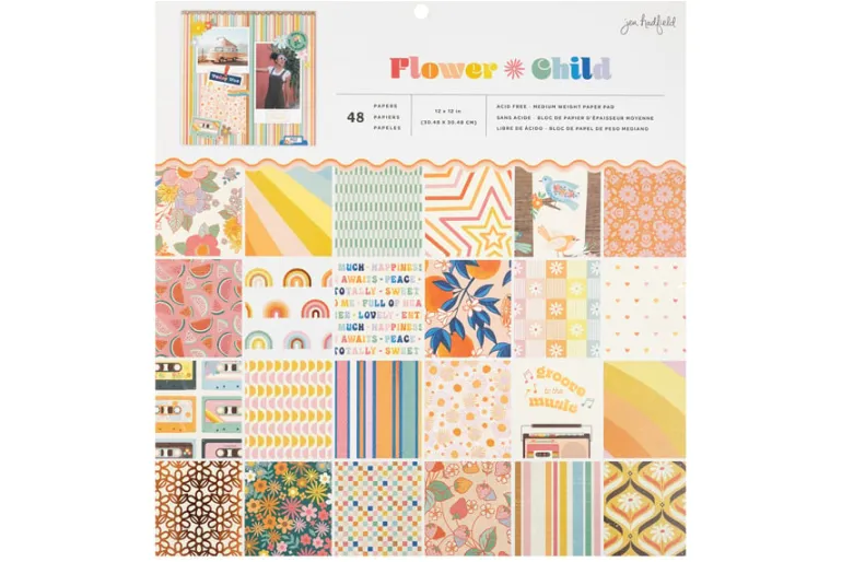 American Crafts Paper Pad – 12″X12″ – April And Ivy