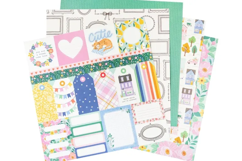 American Crafts Paper Pad – 12″X12″ – April And Ivy