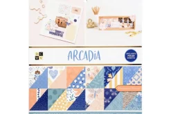 American Crafts Paper Pad – 12″X12″ – Coast-to-Coast Gold Foil