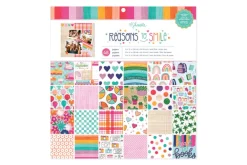 American Crafts Paper Pad – 12″X12″ – Coast-to-Coast Gold Foil