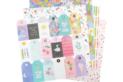 American Crafts Paper Pad – 12″X12″ – Coast-to-Coast Gold Foil