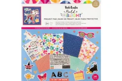American Crafts Paper Pad – 12″X12″ – Coast-to-Coast Gold Foil