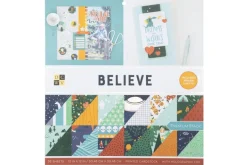 American Crafts Paper Pad – 12″X12″ – Coast-to-Coast Gold Foil