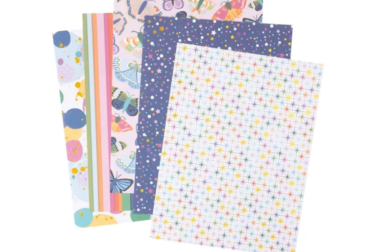 American Crafts Paper Pad – 12″X12″ – Coast-to-Coast Gold Foil