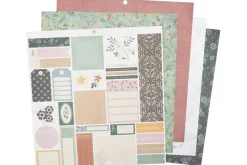 American Crafts Paper Pad – 12″X12″ – Hello Little Girl Gold Foil