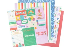 American Crafts Paper Pad – 12″X12″ – Hello Little Girl Gold Foil