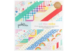 American Crafts Paper Pad – 12″X12″ – Hello Little Girl Gold Foil