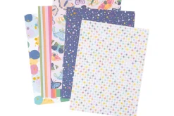 American Crafts Paper Pad – 12″X12″ – Hello Little Girl Gold Foil
