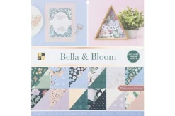 American Crafts Paper Pad – 12″X12″ – Hello Little Girl Gold Foil