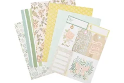 American Crafts Paper Pad – 12″X12″ – Hello Little Girl Gold Foil