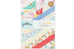 American Crafts Paper Pad – 12″X12″ – Hello Little Girl Gold Foil