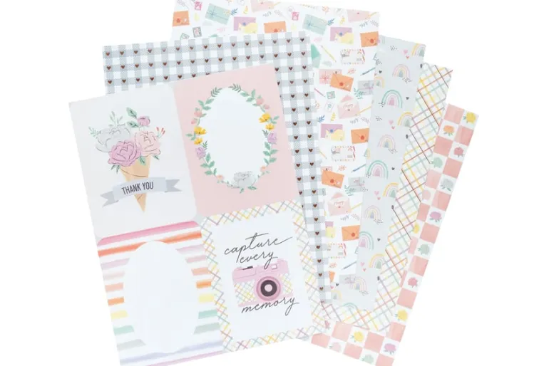 American Crafts Paper Pad – 12″X12″ – Hello Little Boy Gold Foil