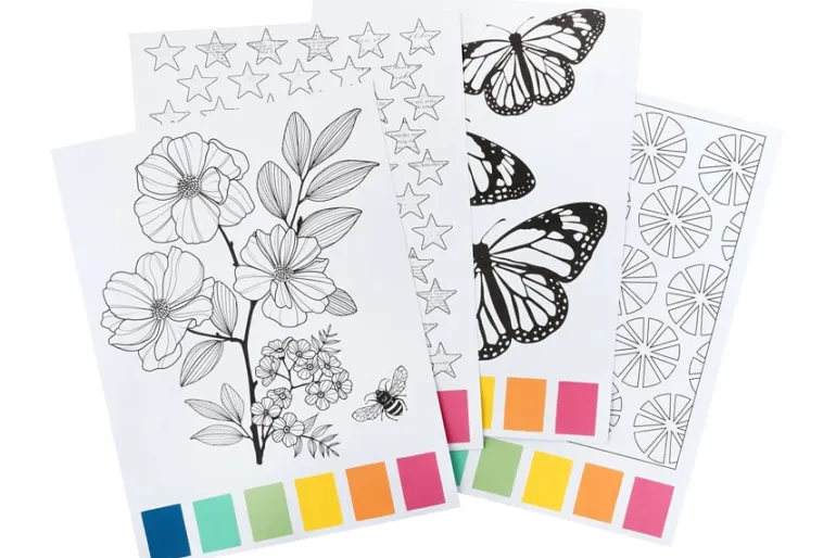 American Crafts Paper Pad – 12″X12″ – Hello Little Boy Gold Foil