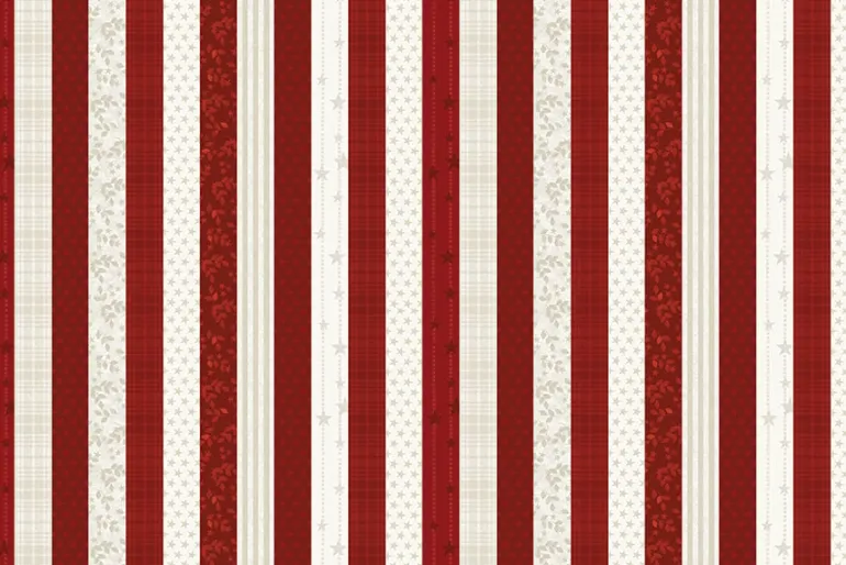 American Valor Patriotic Stripe Navy and Cream