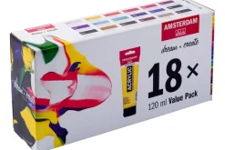 Amsterdam Standard Series Acrylic Paint Value Pack | 18 x 120 ml
