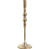 Antique Gold Metal Tapper Candle Holder – 15-inch