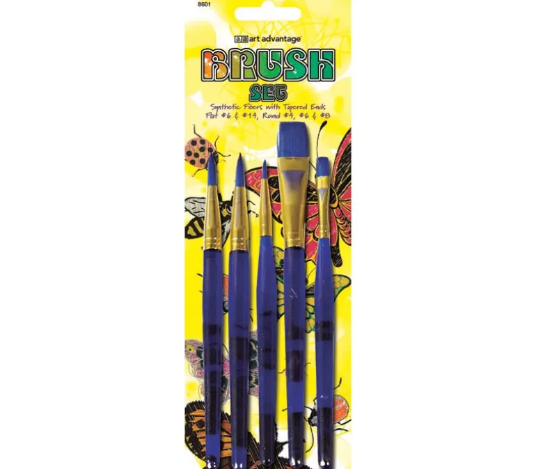 Art Advantage Brush Set – Multi-purpose – 5 Piece