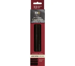 Art Advantage Willow Charcoal – Assorted Size – 12 Piece