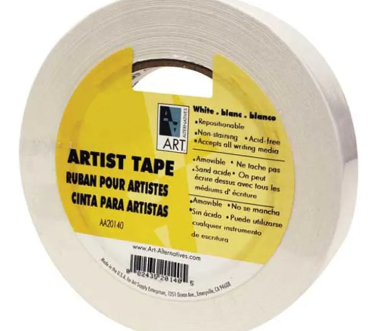 Art Alternative Artist Tape – 1/4-inch x 60-yard – White