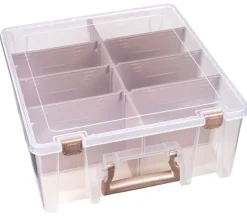 ArtBin Super Satchel Double Deep – Rose Gold Accents with Removable Dividers