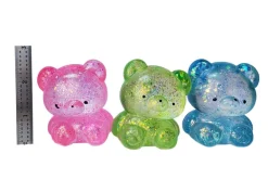 Assorted Glitter Sports Ball Sugar Squish Toy