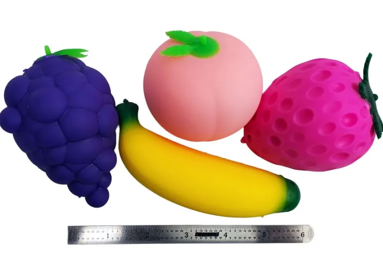 Assorted Glitter Sports Ball Sugar Squish Toy