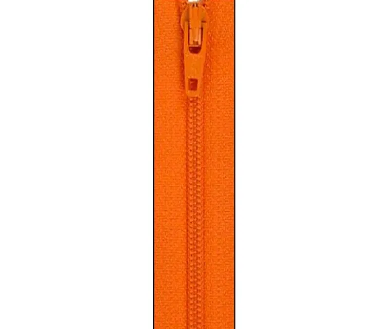 Atkinson Designs YKK Zipper – 14-inch – Orange Peel