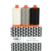 Aurifil Color Builder 50-weight 3pc Set Carrara Black White