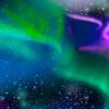 Aurora Borealis Minky Softie Multicolor
