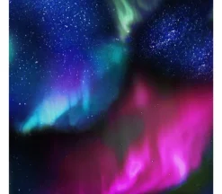 Aurora Northern Lights in Night Colors