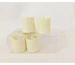 Battery Operated Votive Candle Set – 6 Piece – Ivory