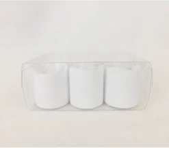Battery Operated Votive Candle Set – 6 Piece – Ivory