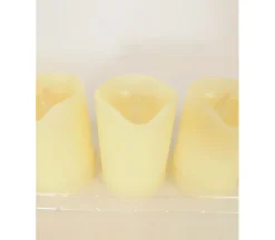 Battery Operated Votive Candle Set – 6 Piece – Ivory