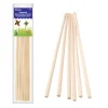 Bazic Wooden Dowel – Round – 3/8-inch x 12-inch – 6 Piece