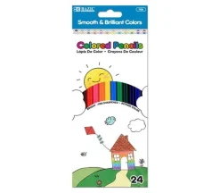 Bazic Colored Pencil Set – 24 Piece